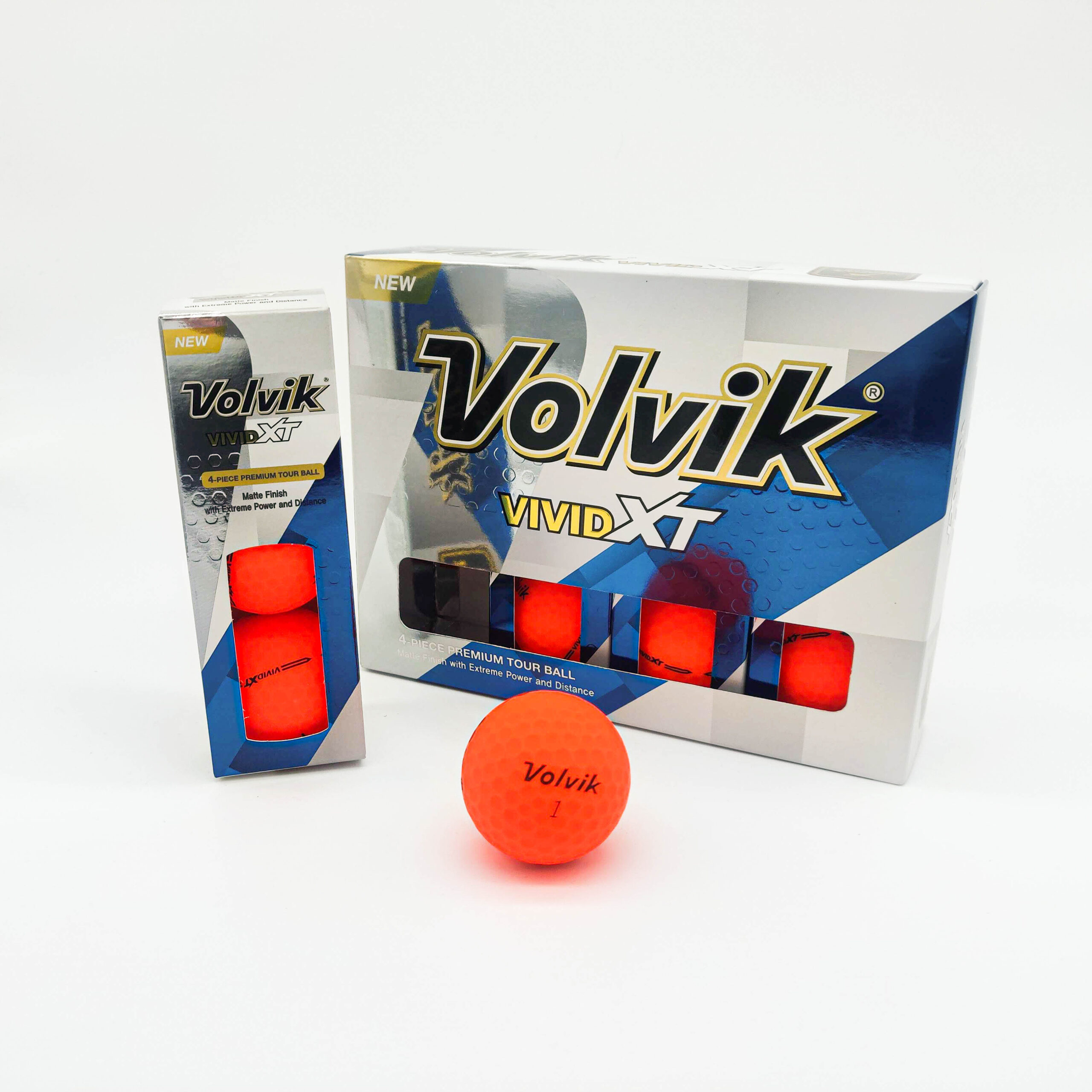 Pelotas Volvik Vivid XT Naranjas (Docena)